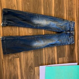 AriatMid Rise Stretch Kelsea Wide Jeans